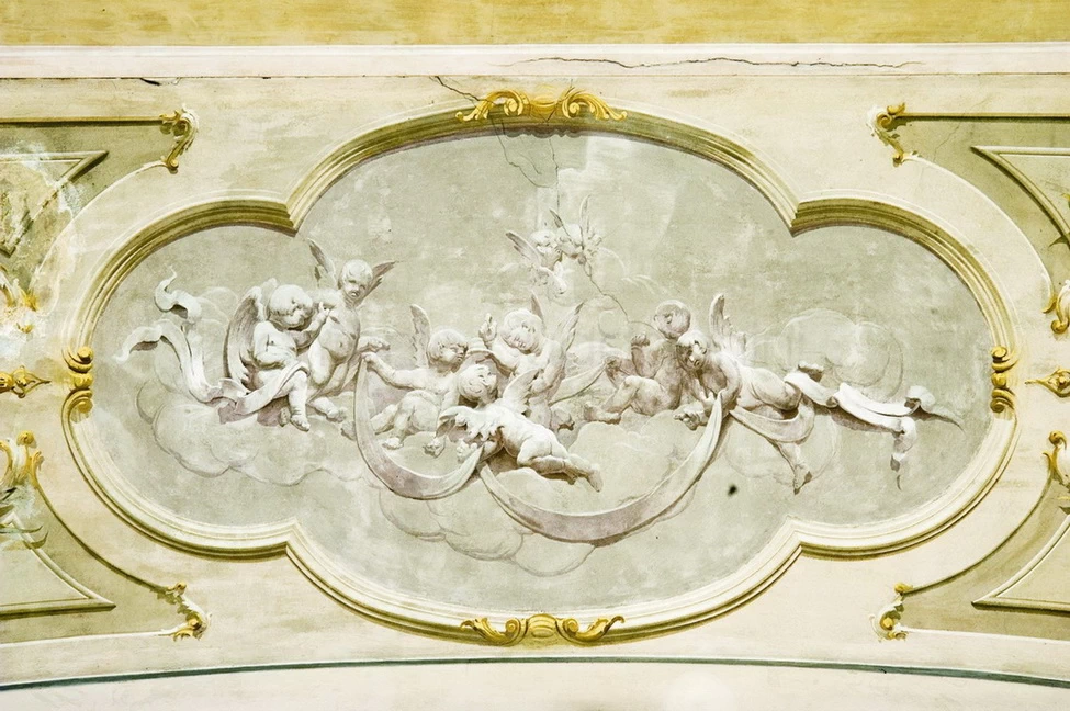 Angeli - 1879, affresco, chiesa di San Zenone, Passirano (BS)